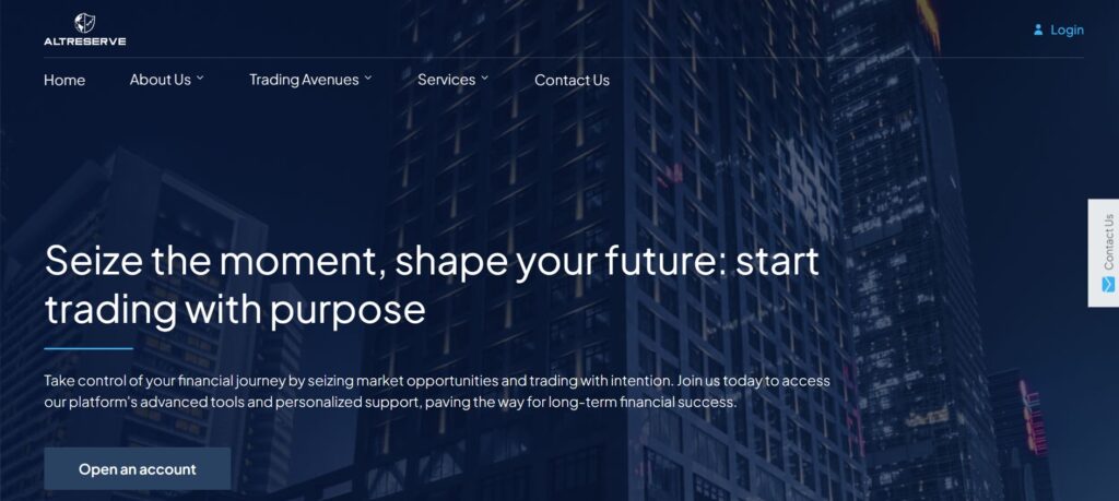 AltReserve website AltReserve website