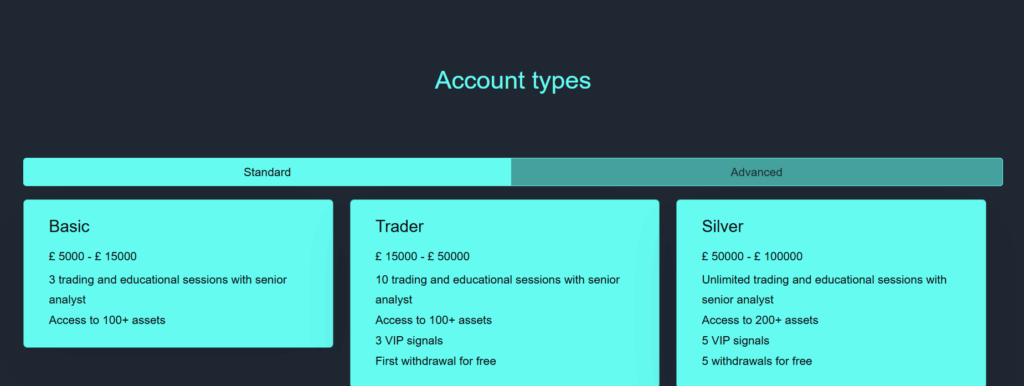 WS Group order types and account types WS Group order types and account types